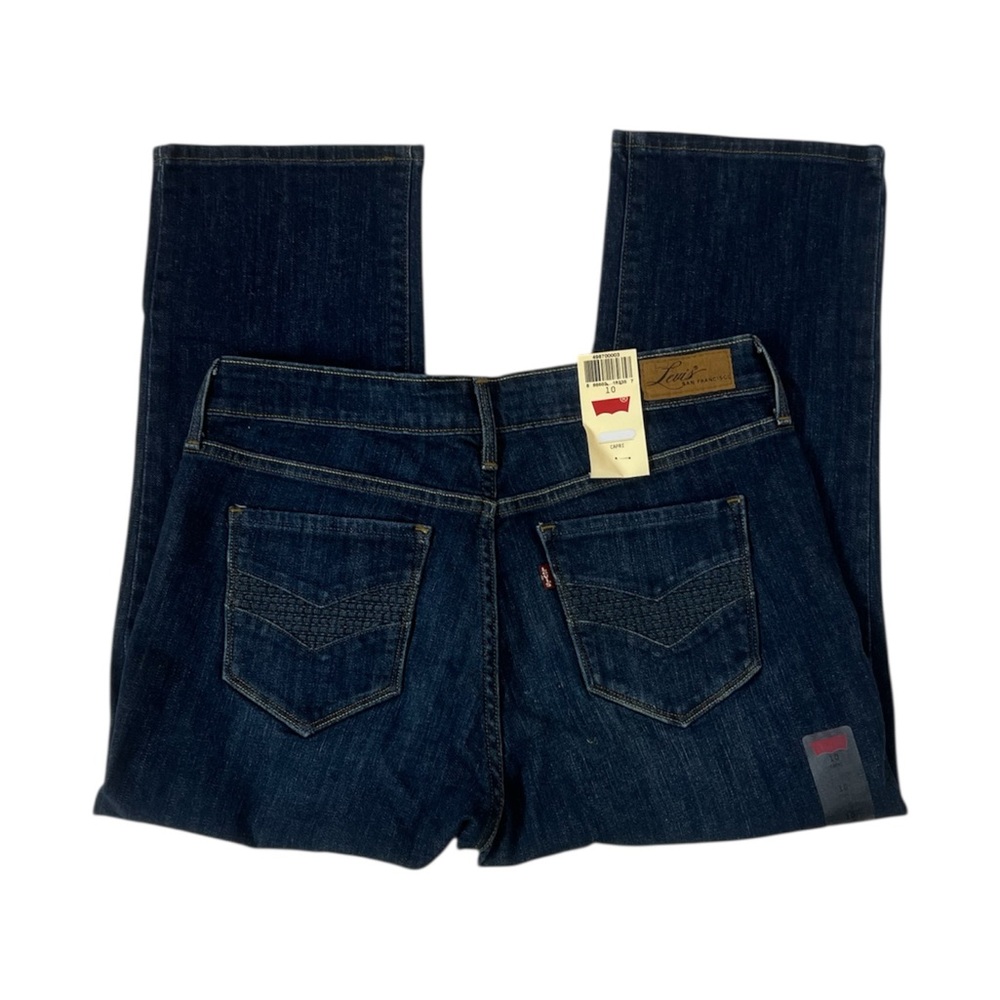 Womens Levi’s Capri Dark Blue Jeans